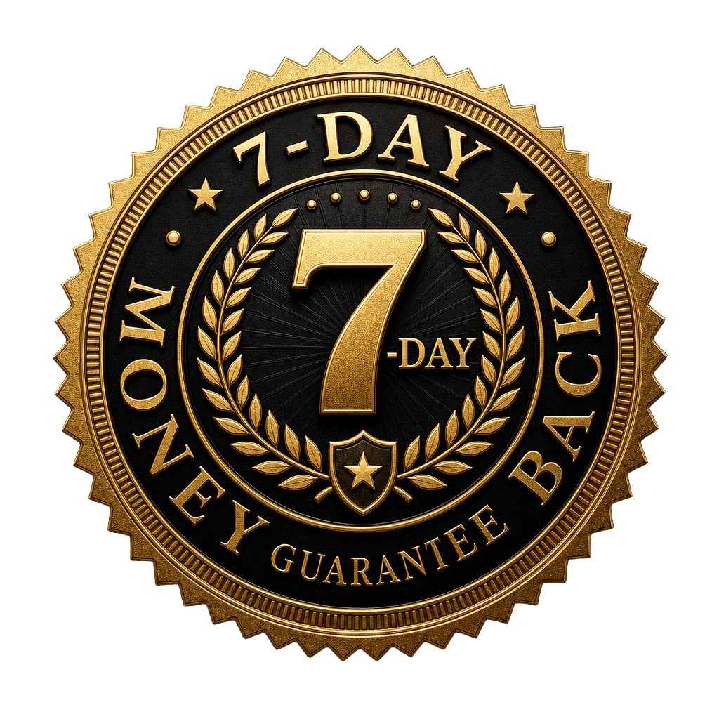 7-Day Money Back Guarantee Seal